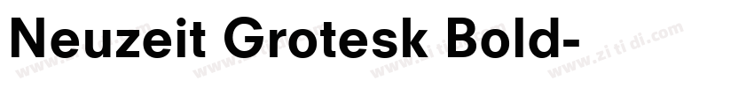 Neuzeit Grotesk Bold字体转换